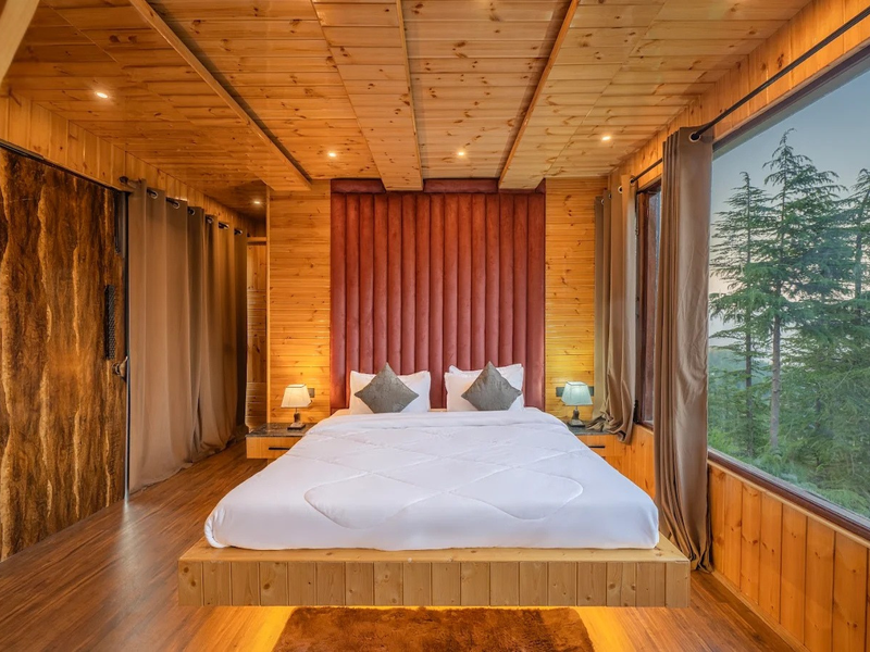 Private cottage garden with Himalayan mountain views